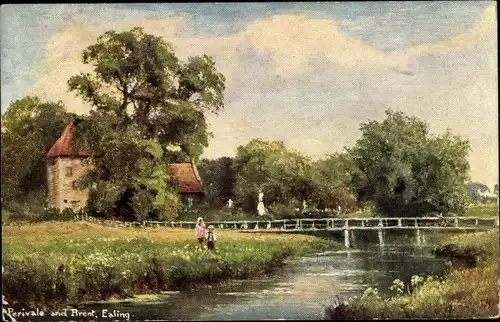 Ak Ealing London England, Perivale and Brent