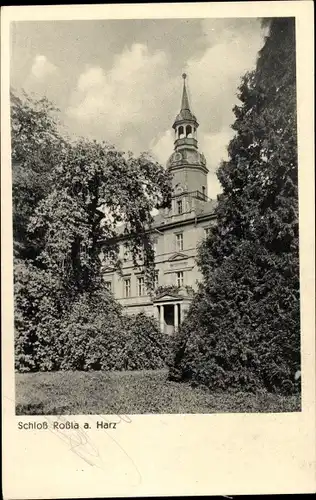 Ak Roßla am Harz, Schloss