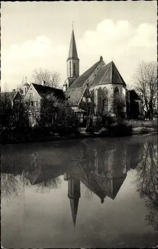 Ak Telgte in Westfalen, Emsmotiv, Kirche