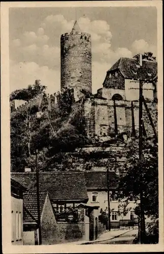 Ak Schönburg an der Saale Burgenlandkreis, Burgruine Schönburg