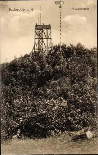 Ak Bad Suderode Quedlinburg im Harz, Preussenplatz