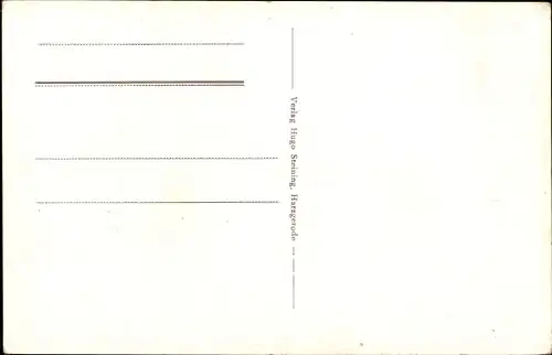 Ak Harzgerode am Harz, Einfahrt zum Marktplatz