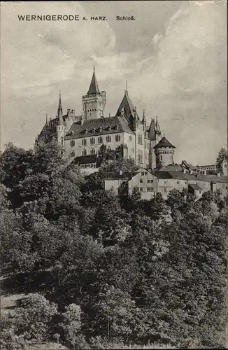 Ak Wernigerode im Harz, Schloss