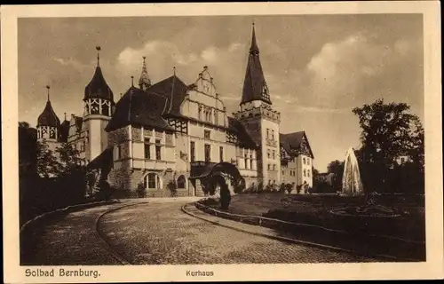 Ak Bernburg an der Saale, Solbad, Kurhaus