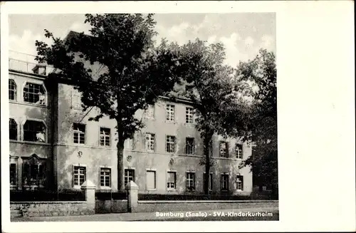 Ak Bernburg an der Saale Salzlandkreis, SVA Kinderheim, Fassade