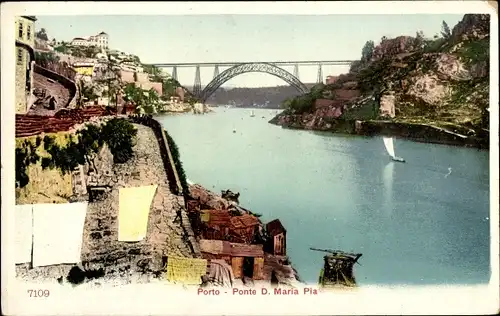 Ak Porto Portugal, Ponte D. Maria Pia