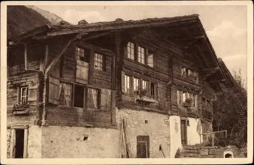 Ak Ebligen am Brienzer See Kanton Bern, Bauernhaus 1733