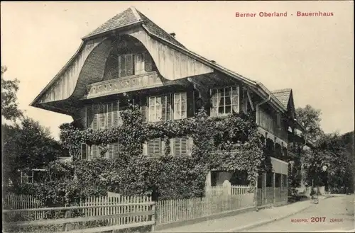 Ak Berner Oberland Kanton Bern Schweiz, Bauernhaus