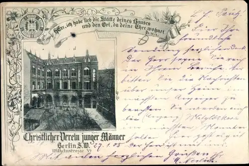 Ak Berlin Mitte, Christlicher Verein junger Männer, Wilhelmstraße 34