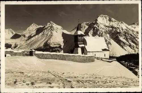 Ak Arosa Kanton Graubünden Schweiz, Bergkirchlein