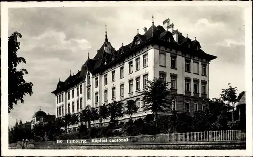 Ak Fribourg Freiburg Stadt Schweiz, Hopital cantonal