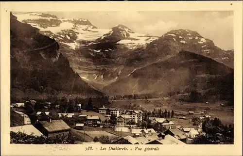 Ak Les Diablerets Kanton Waadt, Vue generale