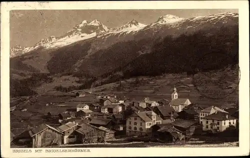 Ak Breil Brigels Kanton Graubünden, Totalansicht