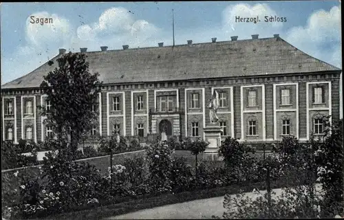Ak Żagań Sagan Schlesien, Herzogliches Schloss