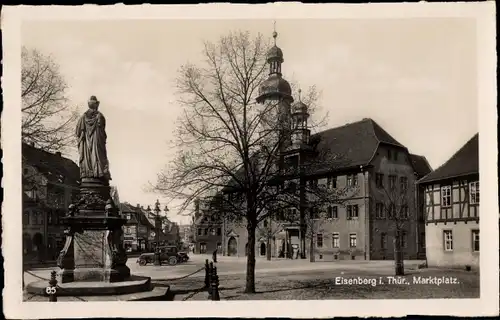 Ak Eisenberg in Thüringen, Marktplatz