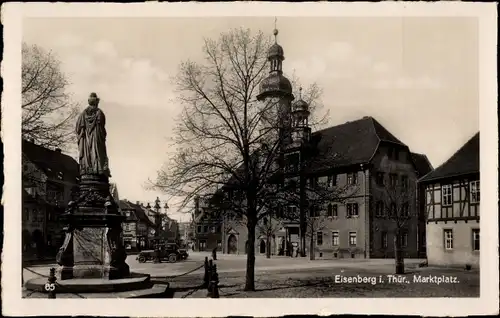 Ak Eisenberg in Thüringen, Marktplatz