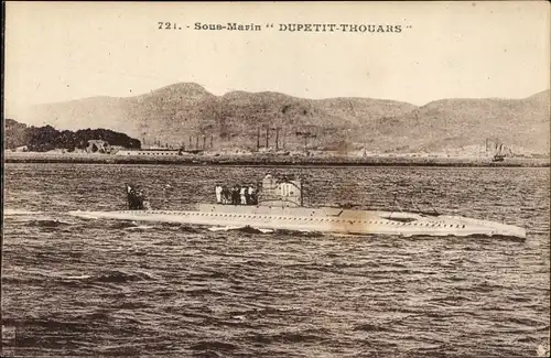 Ak Sous Marin Dupetit Thouars, französisches U-Boot