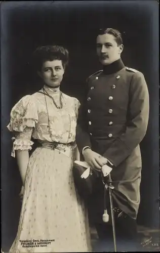 Ak Sophie Charlotte von Oldenburg, Eitel Friedrich Prinz von Preußen