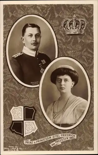 Ak Eitel Friedrich Prinz von Preussen, Sophie Charlotte von Oldenburg, Liersch 7123