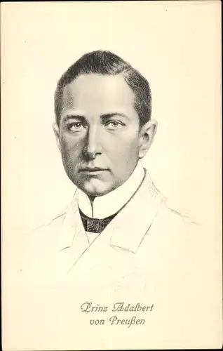 Künstler Ak Prinz Adalbert von Preußen, Portrait