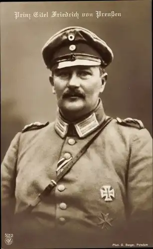 Ak Eitel Friedrich Prinz von Preußen, Portrait in Uniform, NPG 5013