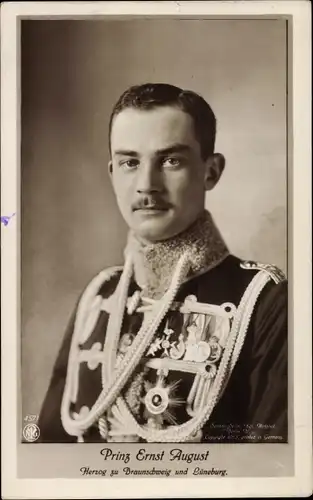 Ak Prinz Ernst August, Herzog zu Braunschweig und Lüneburg