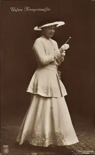 Ak Kronprinzessin Cecilie von Preußen, Portrait