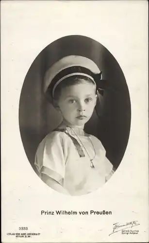 Ak Prinz Wilhelm von Preußen, Portrait