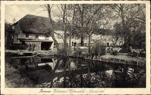 Ak Rickelrath Wegberg, Sommerrestaurant Molzmühle im Schwalmtal