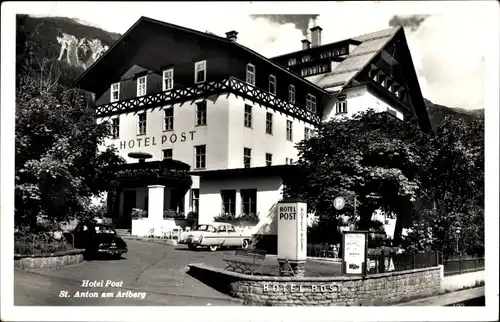 Ak Sankt Anton am Arlberg Tirol, Hotel Post