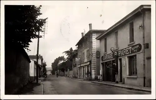 Ak Condrieu Rhône, Garage Paret et Hotel du Commerce