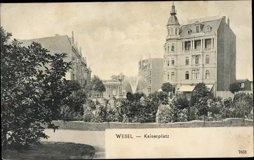 Ak Wesel am Niederrhein, Kaiserplatz