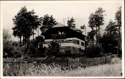 Ak Scheiden Losheim am See Saarland, Pension Leineweber, Jagdhaus