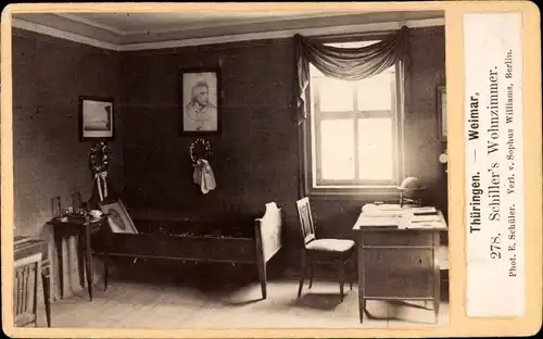 CdV Weimar in Thüringen, Schiller's Wohnzimmer, Innenansicht