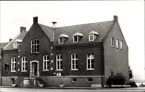 Ak Kessel Limburg Niederlande, Gemeentehuis