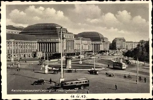 Ak Leipzig in Sachsen, Hauptbahnhof