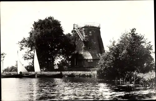 Ak Giethoorn Overijssel Niederlande, Molen