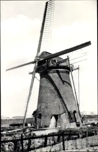 Ak Hoogvliet Rotterdam Südholland Niederlande, Lokkertsche molen