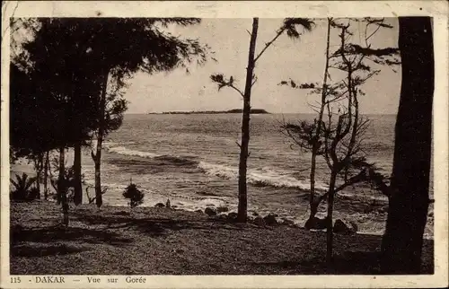 Ak Dakar Senegal, Vue sur Gorée