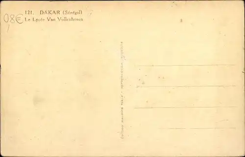 Ak Dakar Senegal, La Lycée Van Vollenhoven