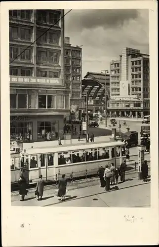 Ak Berlin Mitte, Alexanderplatz, Postamt, Bahnhof, Tram