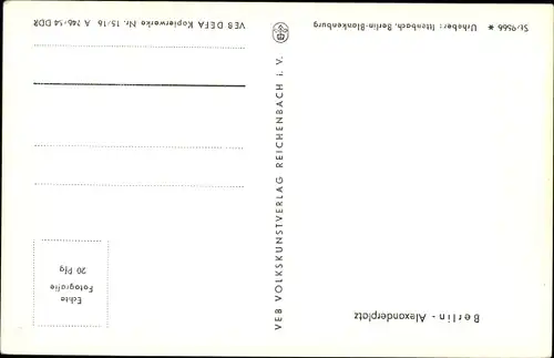 Ak Berlin Mitte, Alexanderplatz, Postamt, Bahnhof, Tram