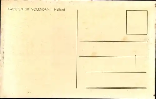 Ak Volendam Nordholland Niederlande, Boot