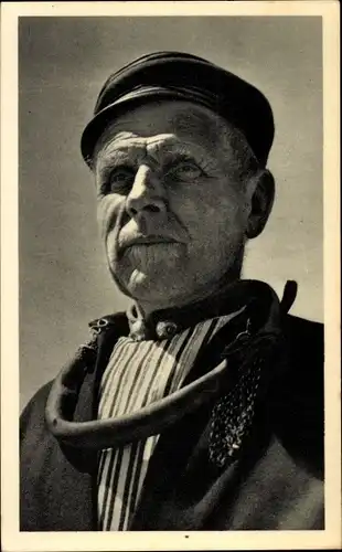 Ak Volendam Nordholland Niederlande, Portrait eines Mannes