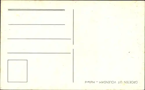 Ak Volendam Nordholland Niederlande, Portrait eines Mannes