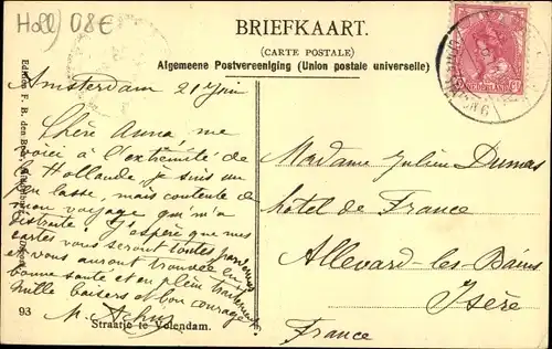 Ak Volendam Nordholland Niederlande, Volkstrachten, Straatje