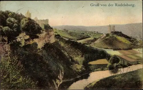 Ak Bad Kösen Naumburg an der Saale, Rudelsburg