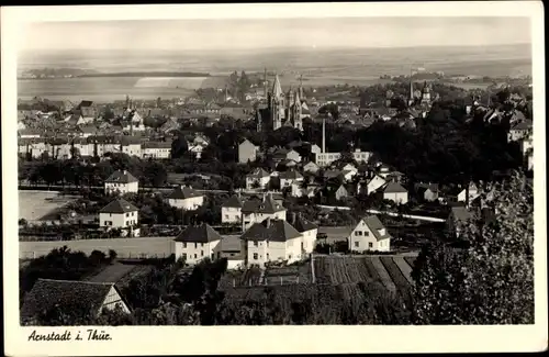 Ak Arnstadt im Ilm Kreis Thüringen, Totalansicht der Ortschaft, Kirche, Felder