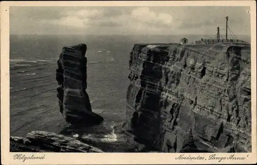 Ak Helgoland, Nordspitze, Lange Anna