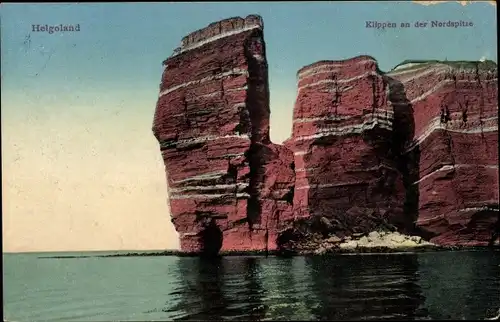 Ak Helgoland, Klippen an der Nordspitze